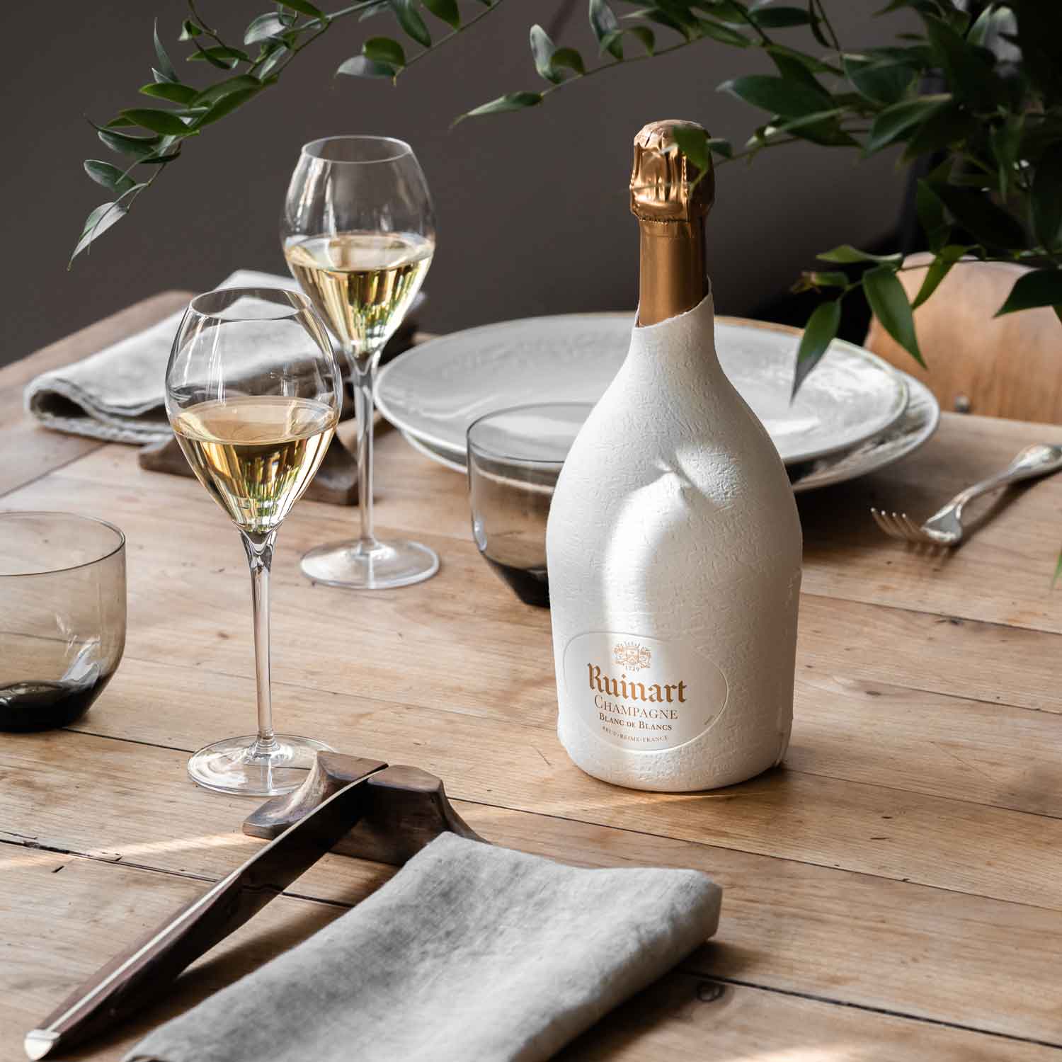 Champagne Ruinart Brut Blanc de Blancs, étui Seconde Peau Ruinart